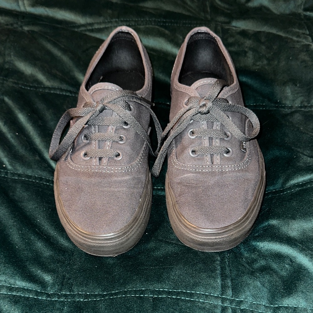 Vans Charcoal Gray Canvas Shoes